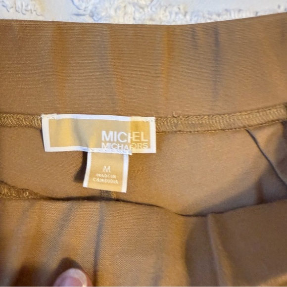 MICHAEL Michael Kors Camel Pants with Gold Accent A13 - Picture 3 of 9